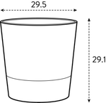 foss round 30cm living black